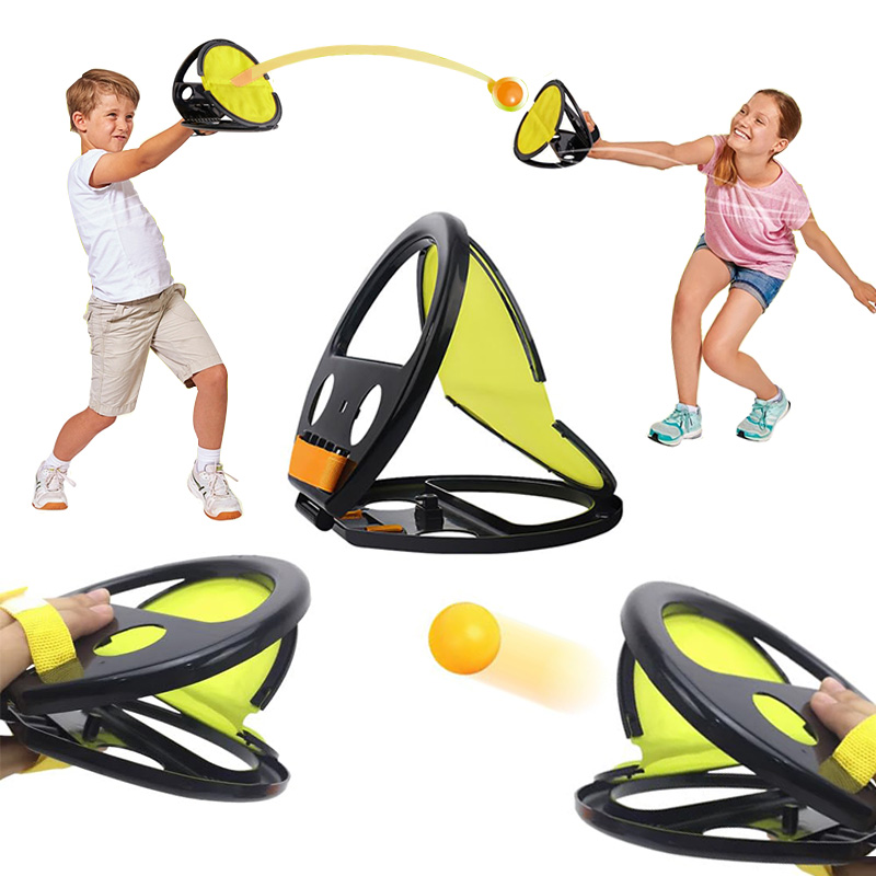 Outdoor Sport Day - เกมจับลูกบอลสำหรับพ่อแม่และลูก - กีฬาสนุกๆ สำหรับเล่นกลางแจ้งและในร่ม เสริมสร้างความสัมพันธ์ในครอบครัว ช่วยพัฒนาการประสานงานระหว่างมือและตาสำหรับเด็ก