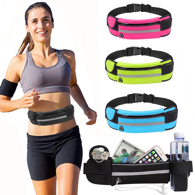 Outdoor Sport Bag - กีฬา Fanny Pack ผู้หญิงวิ่งเอวกระเป๋าเข็มขัดผู้ชายกระเป๋าโทรศัพท์ยิมกระเป๋า Water Hydration