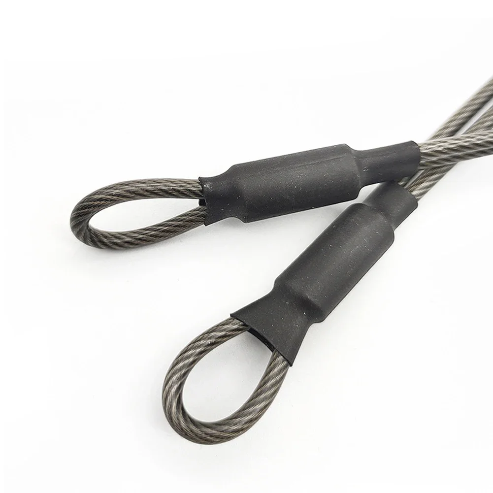 Outdoor Sports Store - 5 ชิ้นสแตนเลสสตีลความปลอดภัย Tether สายเชือกลวดสําหรับหมวกนิรภัยเครื่องมือคีย์อุปกรณ์หมวกนิรภัยสายคล้องเชือก