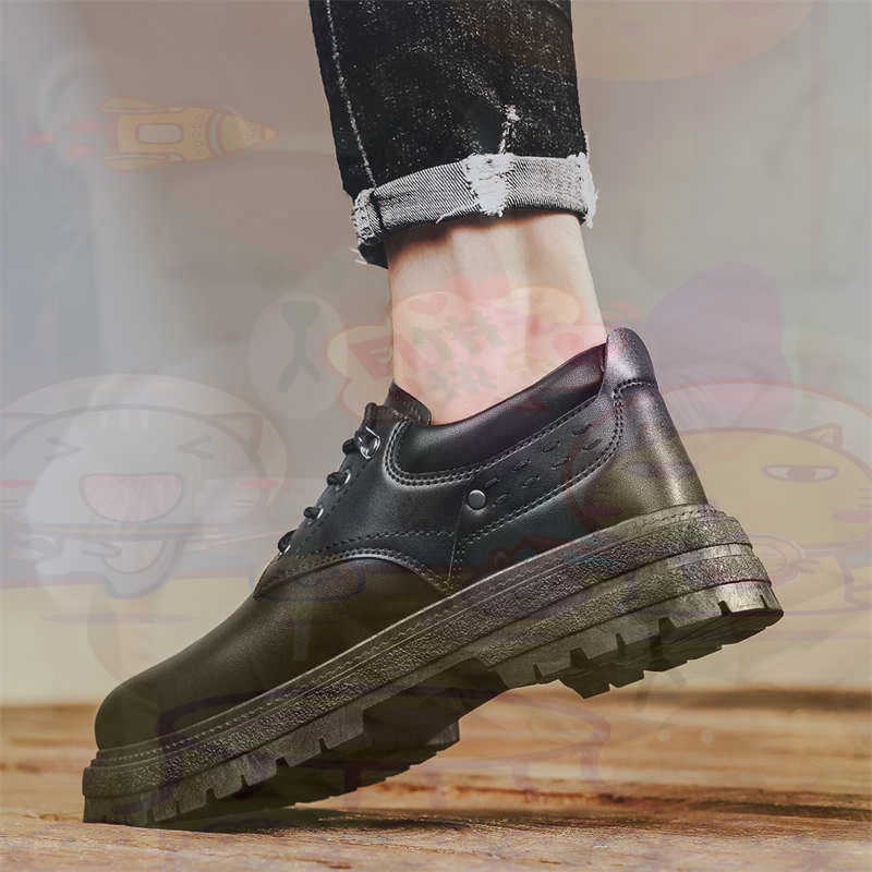 Outdoor Sport Festival - Dark Natural หนังแฟชั่น Trainers เทนนิสรองเท้าผ้าใบผู้ชายรองเท้าแฟชั่นรองเท้าผ้าใบคุณภาพกีฬาราคาต่ําสุขภาพ