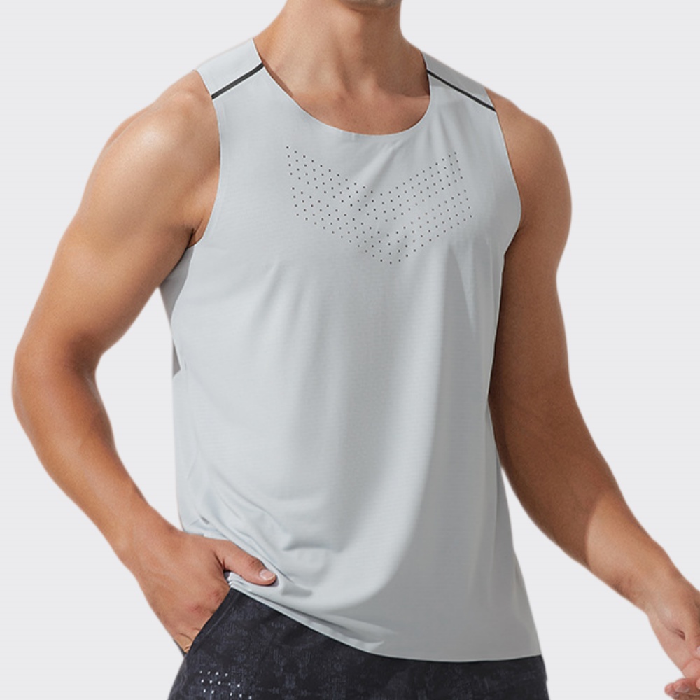Outdoor Sport Gym - เสื้อกล้ามออกกำลังกายผู้ชาย แห้งเร็ว สำหรับวิ่ง ฟิตเนส เล่นกีฬา ฤดูร้อน