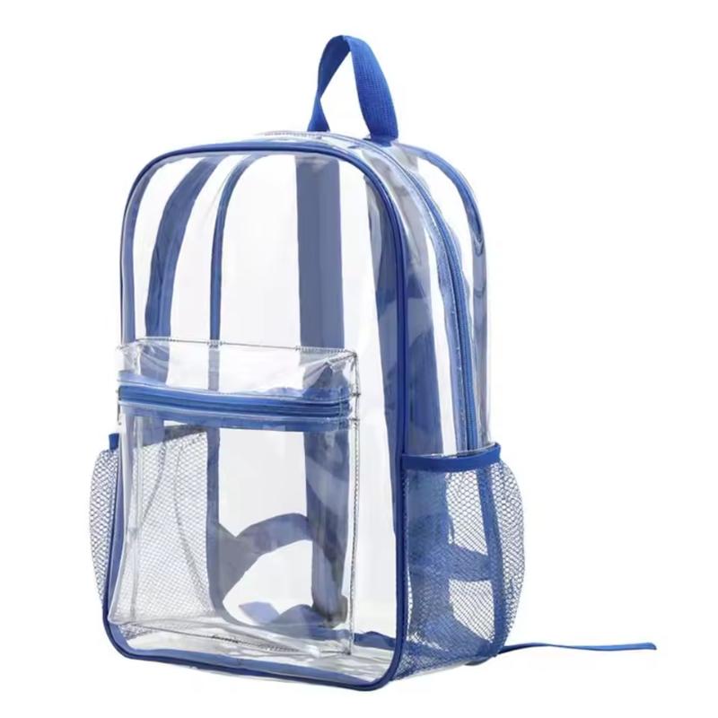 Outdoor Sport Bag - กระเป๋าเป้สะพายหลังแบบใส ขนาดใหญ่ กันน้ำ กระเป๋าสะพายไหล่ PVC โปร่งใส