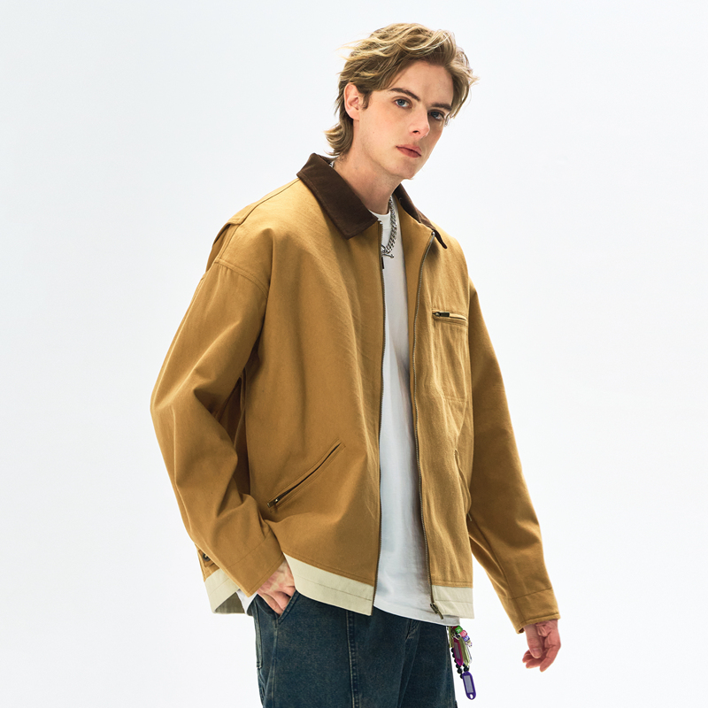 Outdoor Sport Brand Jacket - เสื้อแจ็คเก็ตสไตล์ใหม่คุณภาพสูง - เสื้อแจ็คเก็ตคอปกแบรนด์เทรนด์เสื้อผ้าทำงานกลางแจ้งสำหรับฤดูใบไม้ผลิและฤดูใบไม้ร่วง เสื้อโค้ทสไตล์กีฬาและสันทนาการสำหรับผู้ชาย