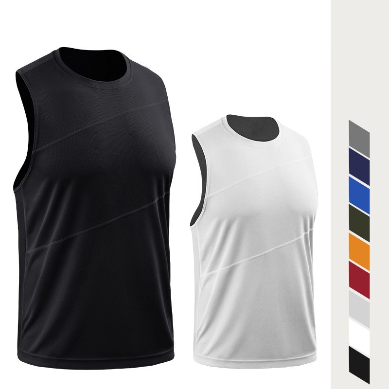 Outdoor Sport Gym - ผู้ใหญ่ผู้ชายผู้หญิงวิ่งกลางแจ้งเสื้อกระชับ GYM Tank Top ฟิตเนสเสื้อยืดกีฬาการออกกําลังกายบาสเกตบอลเสื้อกั๊กเสื้อผ้า V54