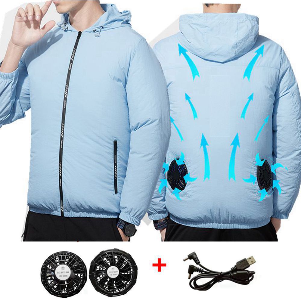 Outdoor Sport Brand Jacket - ฤดูร้อนพัดลมกีฬาเครื่องปรับอากาศ Cool Man Woman Travel Ultralight