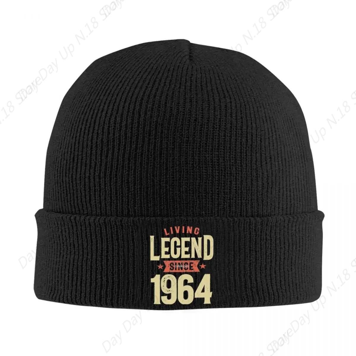 Outdoor Sport Live - Living Legend 1964 หมวกหมวกถักหมวกกีฬากลางแจ้งผู้ชายผู้หญิงหมวกฤดูใบไม้ร่วงฤดูหนาวกราฟิก Retro Bonnet