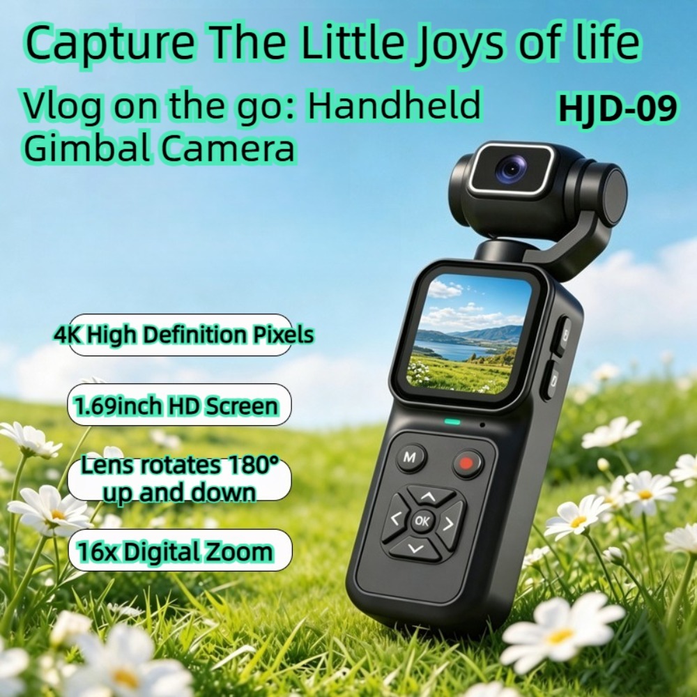 Outdoor Sport Live - กล้องวิดีโอบล็อกกิ้ง HJD-09 4K 180 ° กล้องเว็บแคมแบบพกพา
