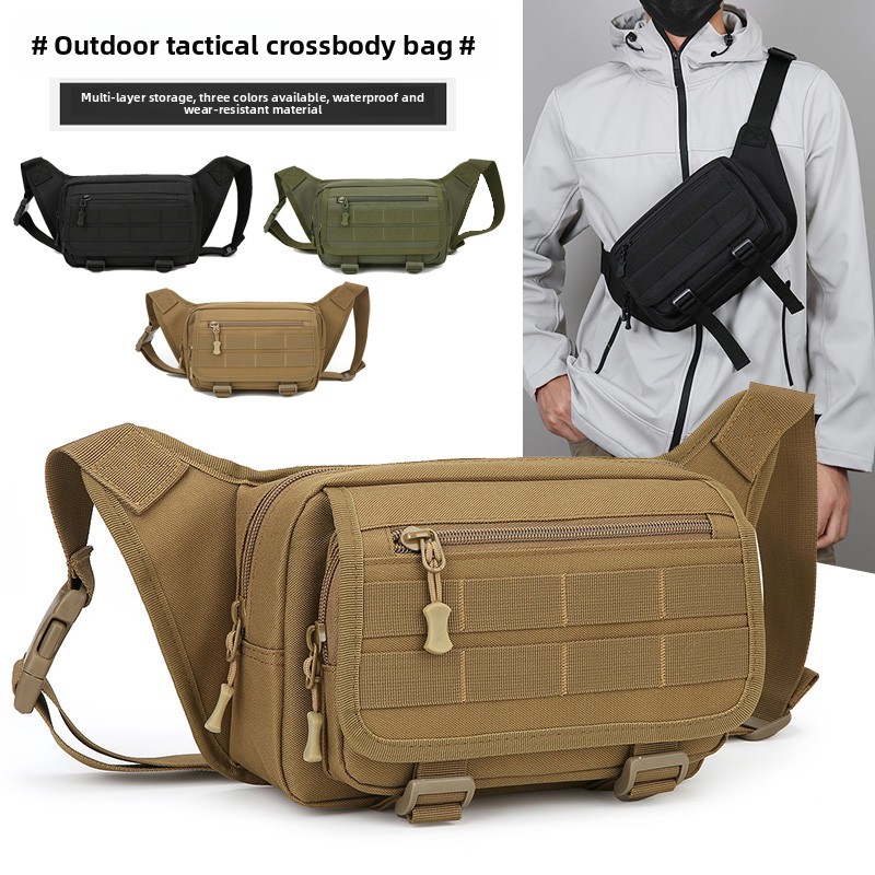 กระเป๋าคาดเอวผู้ชายแบบยุทธวิธี - Outdoor Sport Bag บทวิจารณ์และราคา