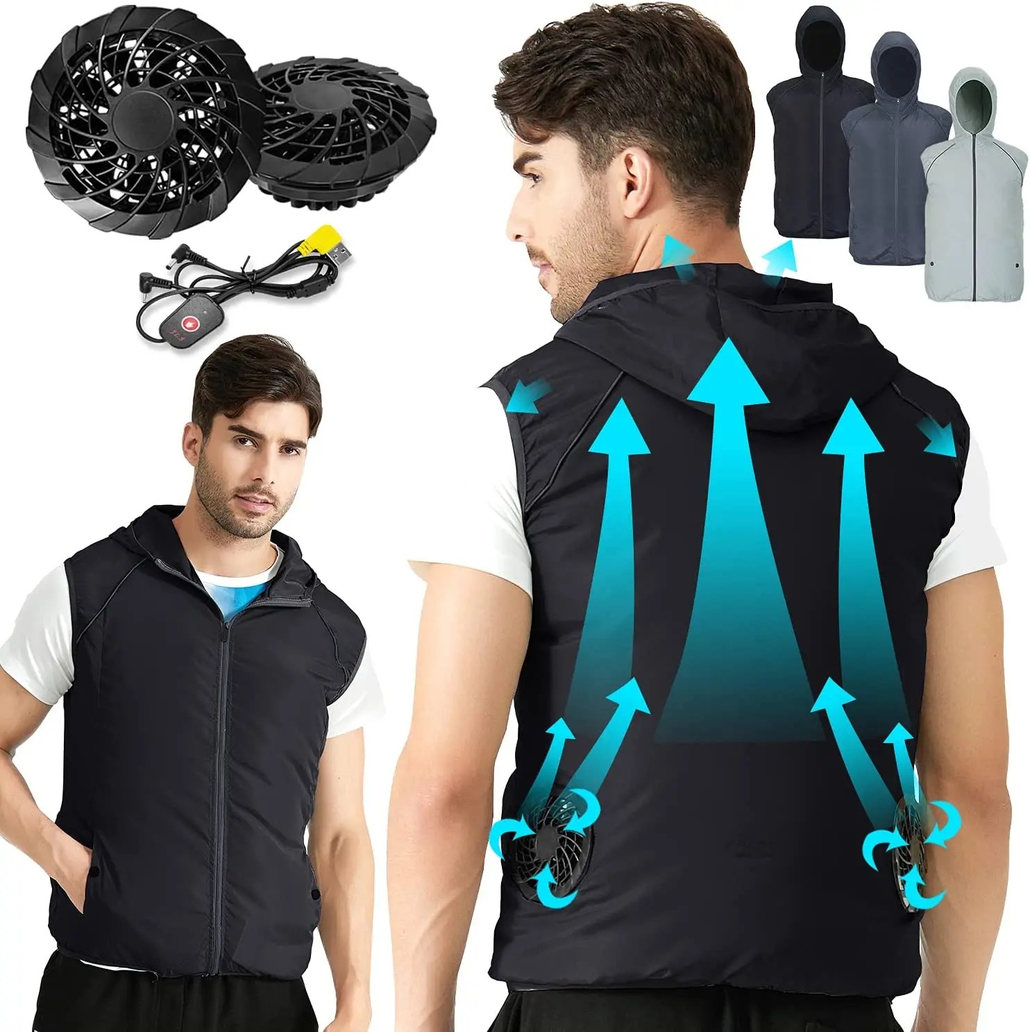 เสื้อกั๊กกันแดดกันลมสำหรับฤดูร - Outdoor Sport Brand Jacket บทวิจารณ์และราคา