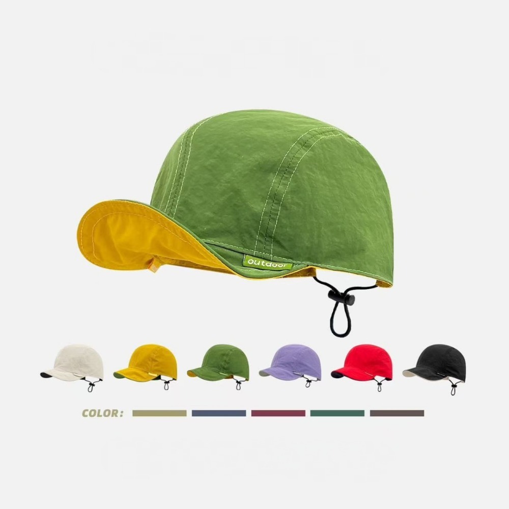 หมวกแก๊ปปีกสั้นปักลายตัวอักษรแ - Outdoor Sport Hat Classic บทวิจารณ์และราคา