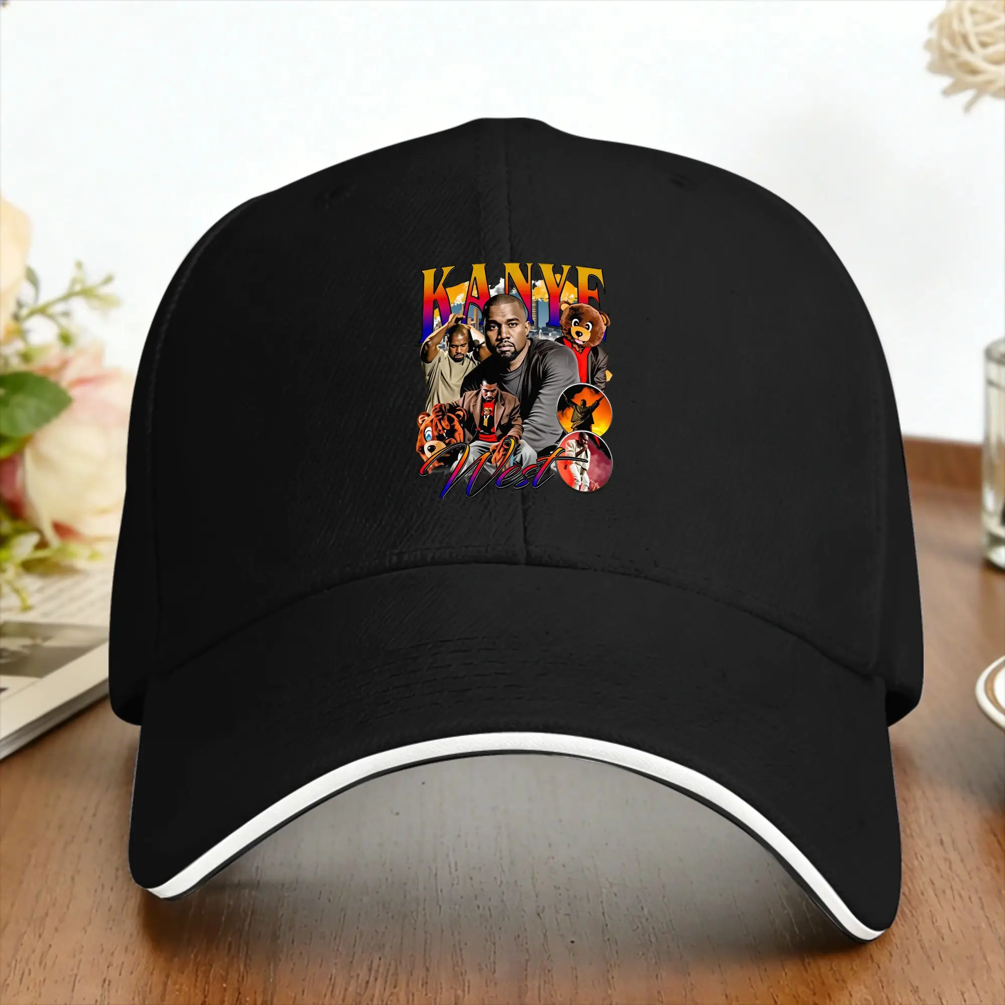 หมวกเบสบอลลำลอง Kanye West ลาย - Outdoor Sport Hat Classic บทวิจารณ์และราคา