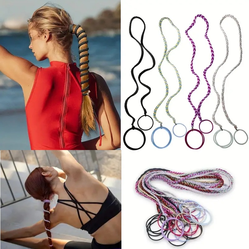 ที่รัดผมแบบยืดหยุ่นยาว หลากสี  - Outdoor Sport Gym บทวิจารณ์และราคา