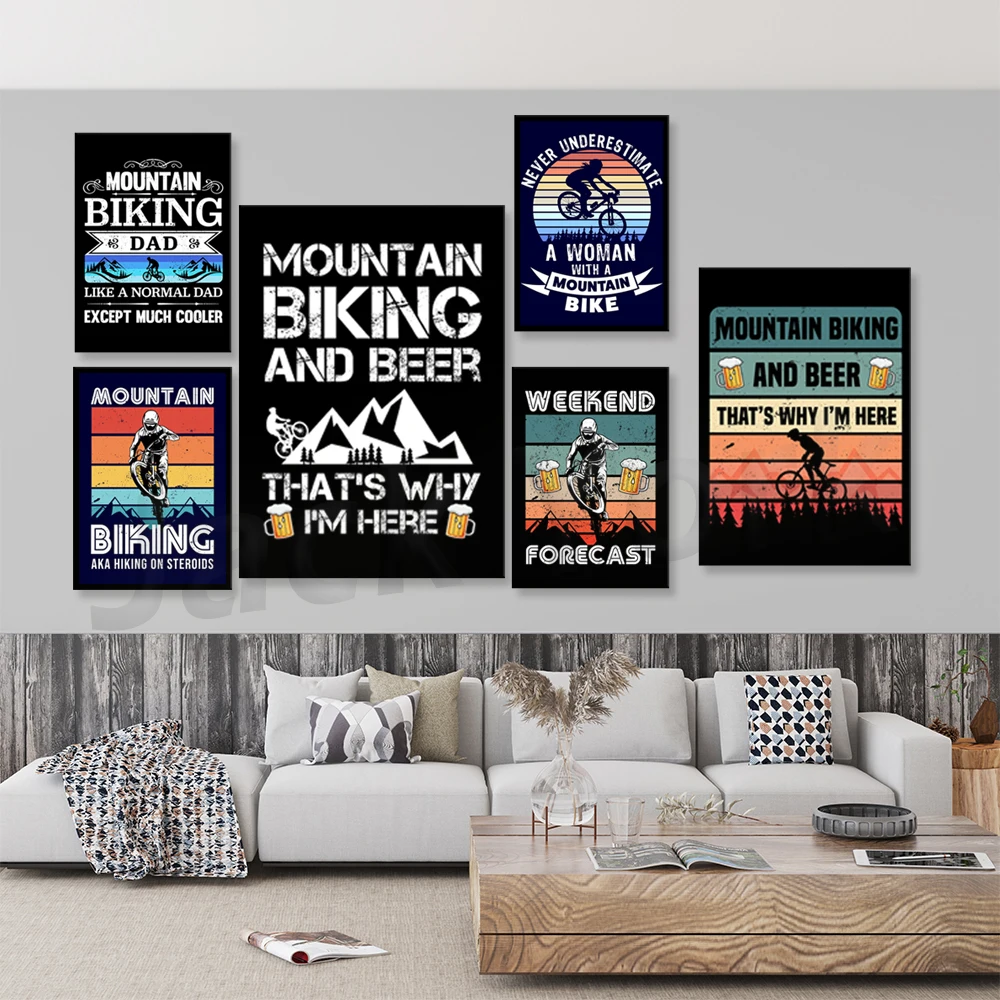 Go Mountain Bike พิมพ์ภาพวาดผ้ - Outdoor Sport Live บทวิจารณ์และราคา