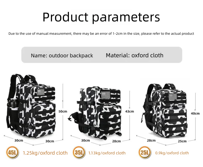 กระเป๋าเป้สะพายหลังแบบยุทธวิธี - Outdoor Sport Gym บทวิจารณ์และราคา